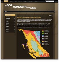 The Soil Monolith Collection website